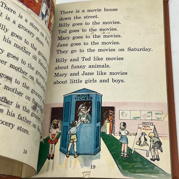 Vintage 1946 First Grade Reading Book - In The City And On The Farm - E Crabtree - Picture 7 of 7
